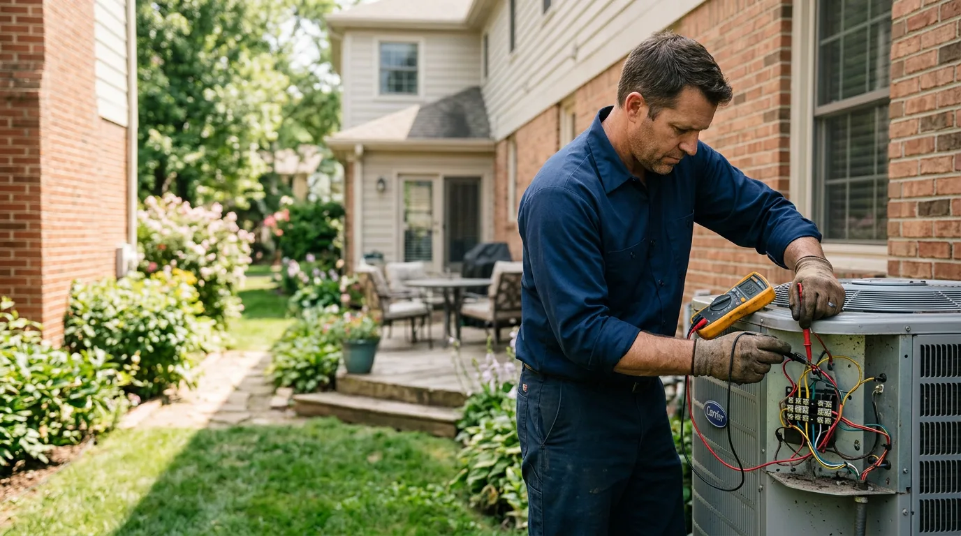 HVAC technician working near Manhattan, NV